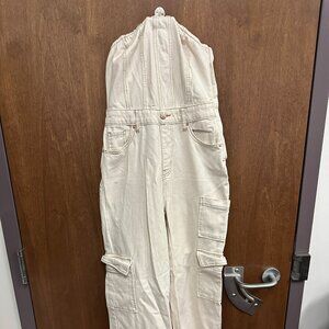 Wild Fable Off White Strapless Jumpsuit - Size XXS